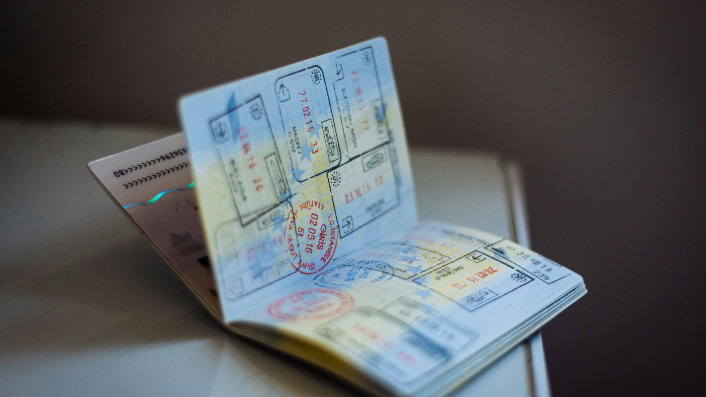 Passport with Visa Stamps